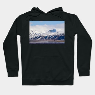 Snow Covered Mountains on Arctic Spitsbergen Hoodie